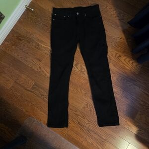Levi's Men Straight Black Jeans